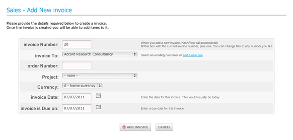 New Invoice