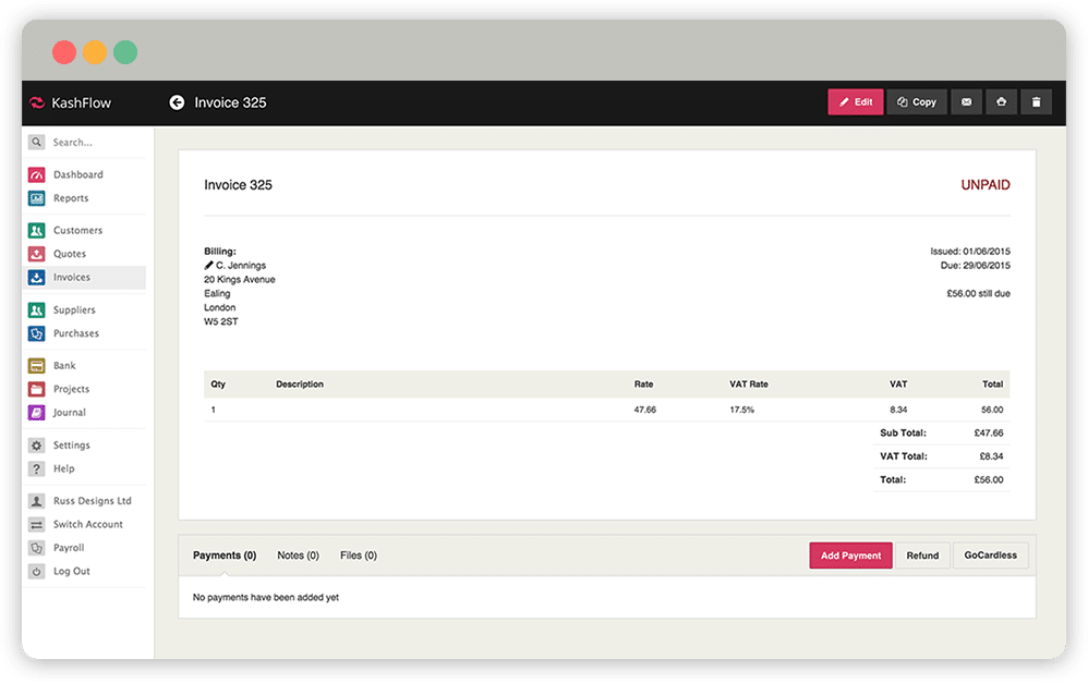 invoice-screen