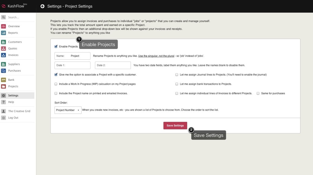 Introduction to Projects - Knowledge Base - IRIS KashFlow