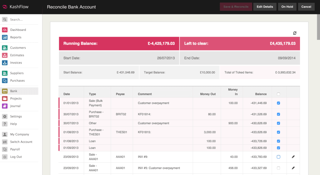 Unified Bank Reconciliation - Knowledge Base - IRIS KashFlow