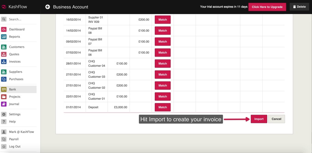 Bank Feeds - Step 3 - Creating & Assigning - Knowledge Base - IRIS KashFlow