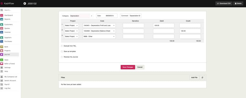 Asset Register - Knowledge Base - IRIS KashFlow